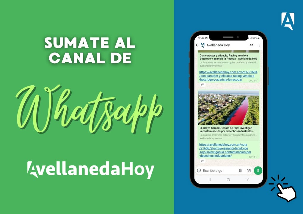🌟📲 ¡Te invitamos a nuestro canal de #WhatsApp: whatsapp.com/channel/0029Vb…

📰Recibí las noticias más importantes de #Avellaneda en tiempo real, con información de primera mano y novedades que te interesan.

¡Súmate y mantenete siempre informado! 🔔✅