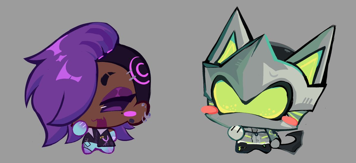 sombra and  genji ^-^ #somji
