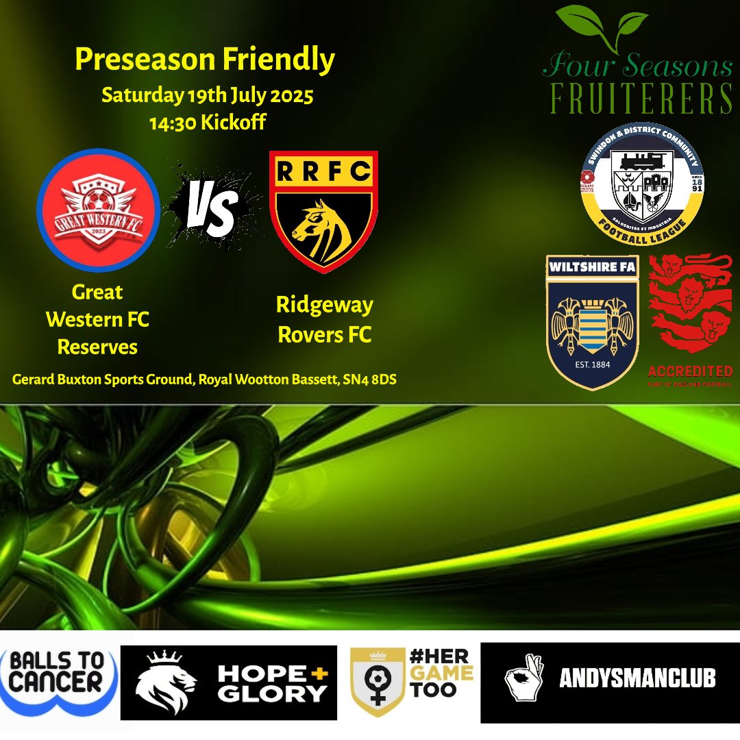 Ridgewayrovers1's tweet image. HERE WE GO!
Tomorrow&apos;s the day.
The first preseason friendly is here.
We start against @GreatWesternFC Reserves in a 2.30 KO on the 3g at Gerard Buxton.
The lads have been putting a lot of hardwork in the last few weeks &amp;amp; everyone is buzzing to get back playing.
#uptherovers