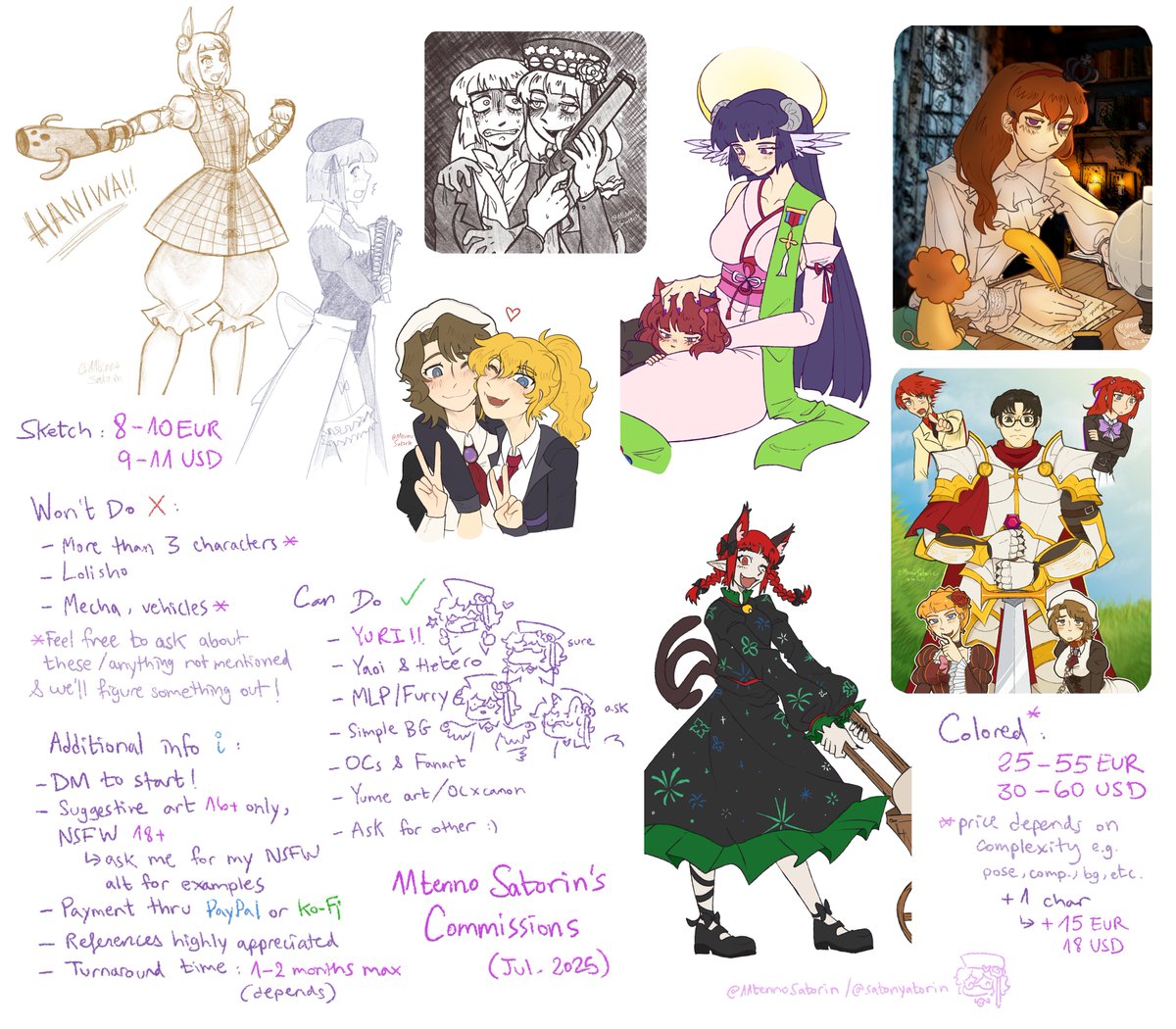 11tennosatorin's tweet image. CMS ARE NOW OPEN ‼️ Limited slots this time around, first come first serve ✅ rt's appreciated 💜 Enjoy!!
#うみねこFA #東方Project