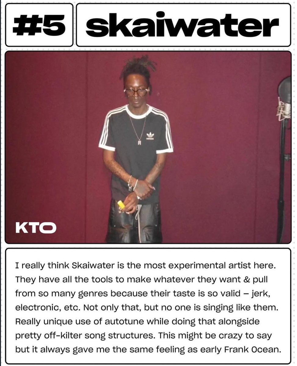 skaiwater has been ranked as the 5th most innovative rapper currently by kidstakeover!