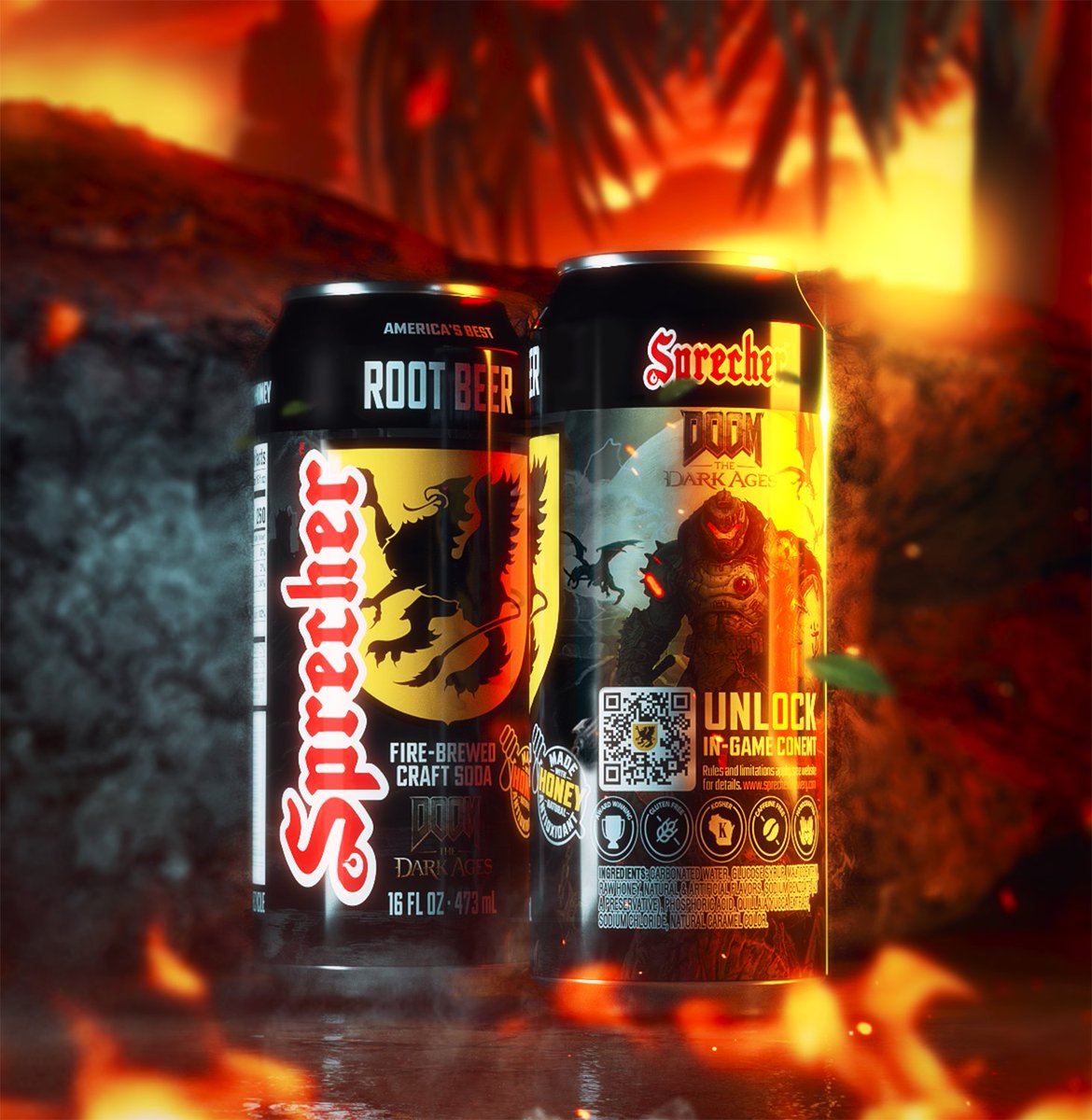 DOOM The Dark Ages Root Beer is officially out now!

Don’t miss your chance to grab a can and raise hell 🔥
