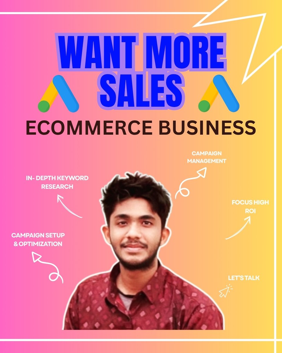 Running an eCom store but getting traffic with no sales? Or spending $$ on ads that don’t convert? 😩
✅ I help eCom brands turn cold traffic into paying customers using:
→ Performance Max
→ Smart Shopping
→ Product feed optimization
→ Conversion tracking
💬 Want more sales