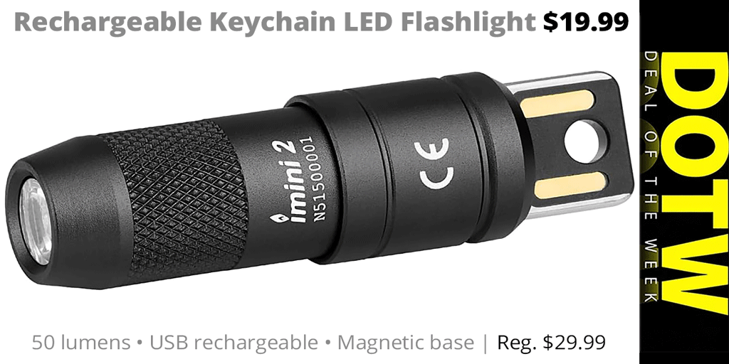 ConnectingPt's tweet image. Connecting Point's Deal of the Week (7/18/25) - Rechargeable Keychain LED Flashlight: reg. $29.99; Deal of the Week sale price: $19.99. Through 7/24/25 while supplies last. | tinyurl.com/y95ja3fn
.
#ConnectingPoint #DealOfTheWeek #DOTW #RechargeableFlashlights #RogueValley