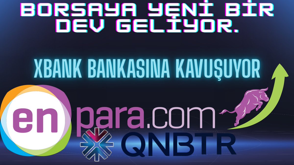 Yatırımcıların Borsa İstanbul'da en çok görmek istediği markalardan biri olan <a href="/Enparacom/">Enpara</a> için 2022 yılında başlatılan sürecin sürpriz biçimde an itibariyle netleştiği görülüyor.

Tüm gelişme ve önemli noktalar bu paylaşım altında verilecektir.
#qnb #qnbtr #enpara #BIST1OO #hisse