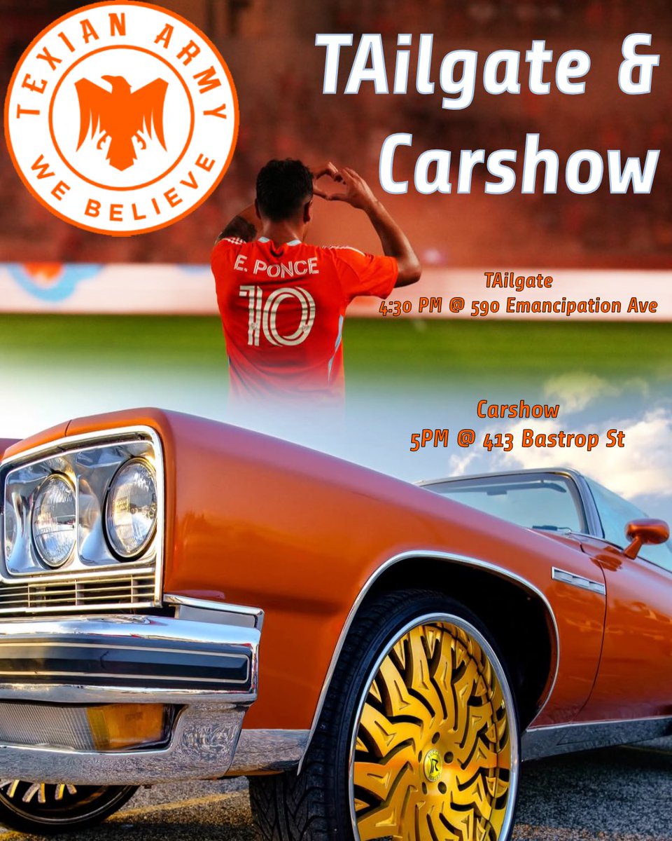 Back at it again, but with cool cars!

TAilgate tomorrow in conjunction with the Dynamo Car Show.  Right across the street from each other.  All fans welcome to both events!
