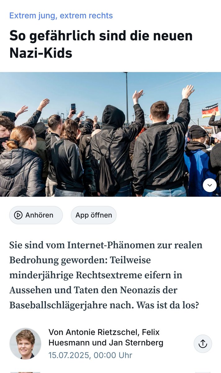 _nasir_ahmad_'s tweet image. Talkshow-Themen, die wir lesen:
✅ „Gendern zerstört die deutsche Sprache“
✅ „Flüchtlinge überlasten unser System“
✅ „Wie woke ist zu woke?“
Talkshow-Themen, die wir nicht lesen:
❌ „Jugendliche Nazis radikalisieren sich im Netz und auf der Straße“
❌ „Alle 13 Minuten begeht…