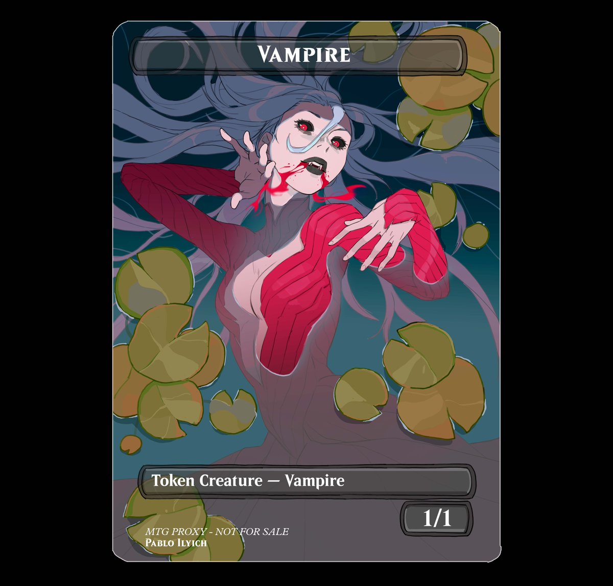 Fanart MTG vampire token! #MTG #MagicTheGathering