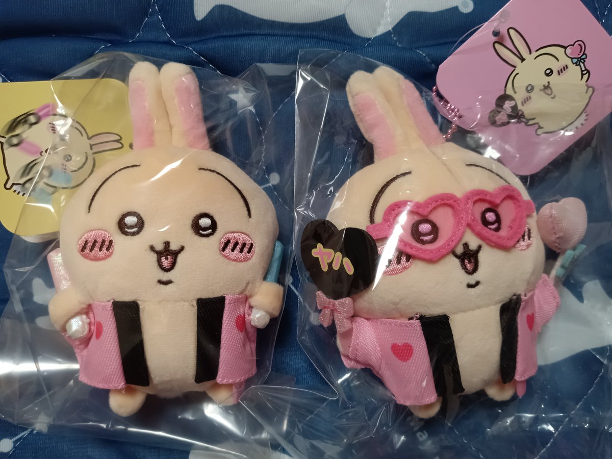 TAMA_TAYU's tweet image. ちいかわらんどの抽選に当たったのですいか割りのうさぎゲット!
ぴーぽぽ、手ぬぐいもゲット!
キディランドでは、助ちゃん×鳥獣戯画クリアファイル💓
フレーム買って飾るか😏
そして帰りにちいマからの荷物受け取って…
念願のオタ活うさぎぃぃ🤩可愛すぎる