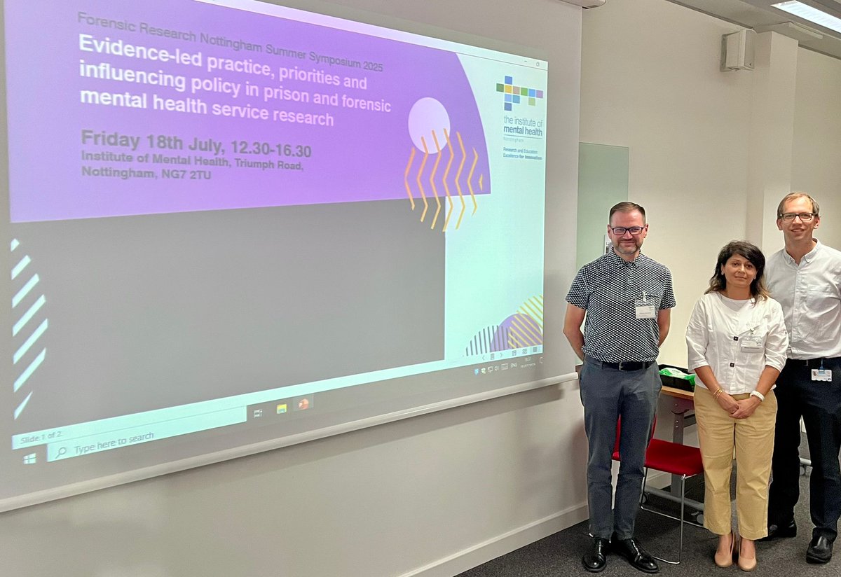 Danny Whiting (@dr_dannywhiting) on Twitter photo An excellent afternoon of talks and healthy discussion, putting the forensic research and policy landscape to rights on a Friday afternoon. Many thanks to speakers, attendees and <a href="/InstituteMH/">The Institute of Mental Health</a> team. An excellent afternoon of talks and healthy discussion, putting the forensic research and policy landscape to rights on a Friday afternoon. Many thanks to speakers, attendees and <a href="/InstituteMH/">The Institute of Mental Health</a> team.