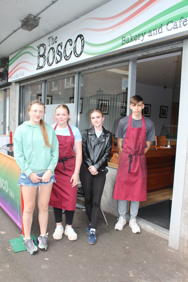 artilleryyc's tweet image. Chloe, Ellen, Nicole and Ciaran completed their two weeks paid work experience at our social enterprise Bosco Café where they learned cooking, baking, dealing with customers and the value of hard work. A great wee squad who we will continue to support going forward...