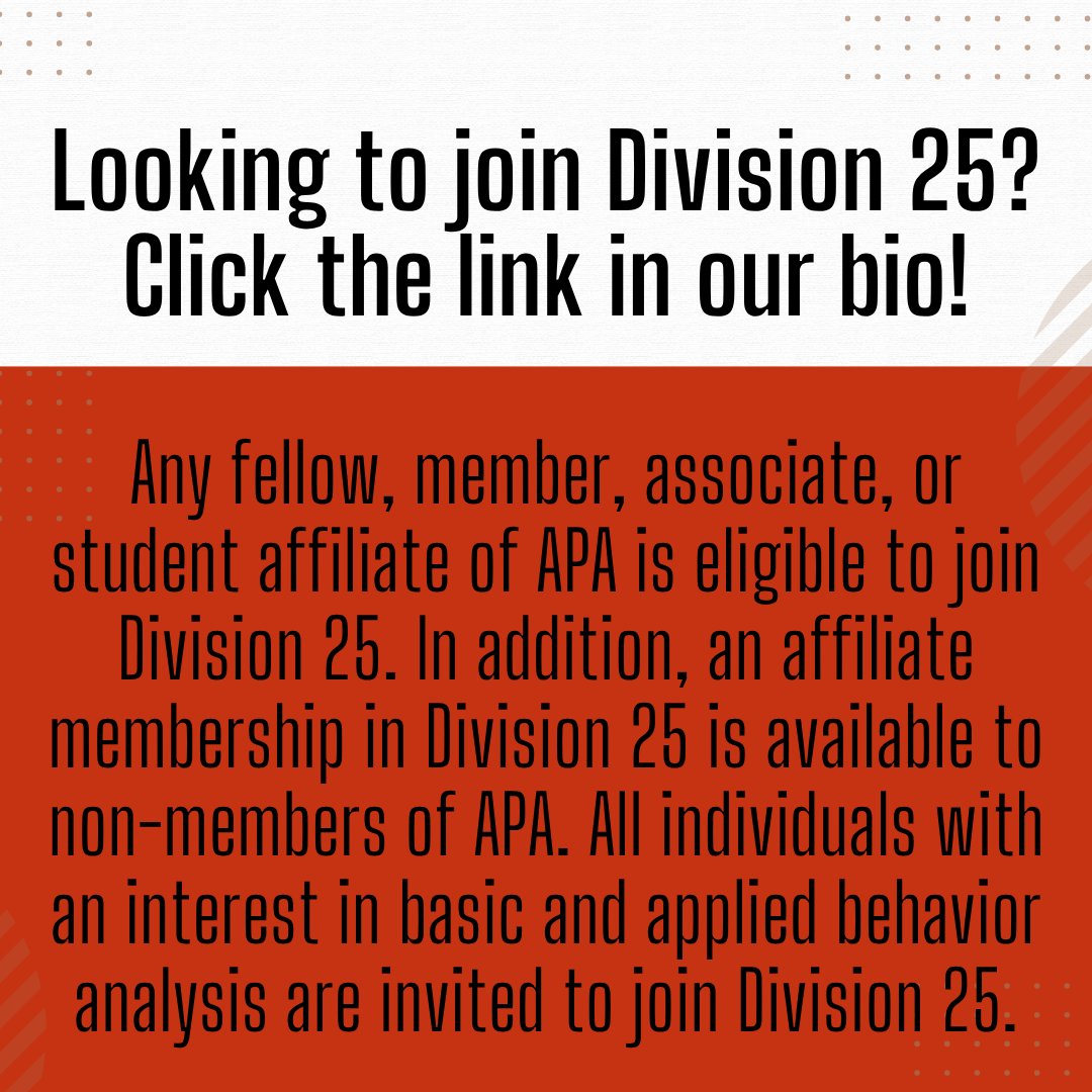 APA Division 25 (@apadiv25) on Twitter photo Meet Sean, Division 25's Treasurer!
Over the next few months, we’ll be highlighting the members of our leadership team as we prepare for the <a href="/APA/">American Psychological Association</a> 2025 Convention on August 7–9. #MeetTheTeam #Leadership #APA2025 #ABA #BehaviorAnalysis #BehaviourAnalysis Meet Sean, Division 25's Treasurer!
Over the next few months, we’ll be highlighting the members of our leadership team as we prepare for the <a href="/APA/">American Psychological Association</a> 2025 Convention on August 7–9. #MeetTheTeam #Leadership #APA2025 #ABA #BehaviorAnalysis #BehaviourAnalysis