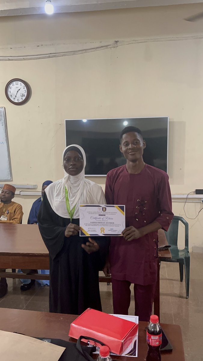 namssn_unilorin's tweet photo. The  Inauguration was a success! From the swearing in of new executives to inspiring speeches from the Head of Department and lively support from students, the atmosphere was filled with excitement and unity. A fresh start for greater things ahead 🌟
 #namssn 
#Mathematics https://t.co/sAnKR560G9