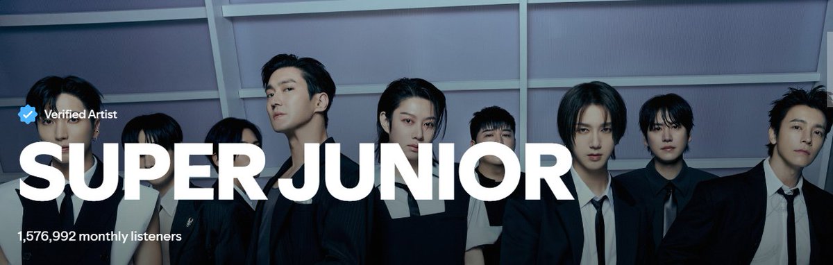 📊 250719 SPOTIFY Monthly Listeners

SUPER JUNIOR — 1,576,992 (🔼46,812)

#SUPERJUNIOR25
#슈퍼주니어 #SUPERJUNIOR
<a href="/SJofficial/">SUPER JUNIOR</a>