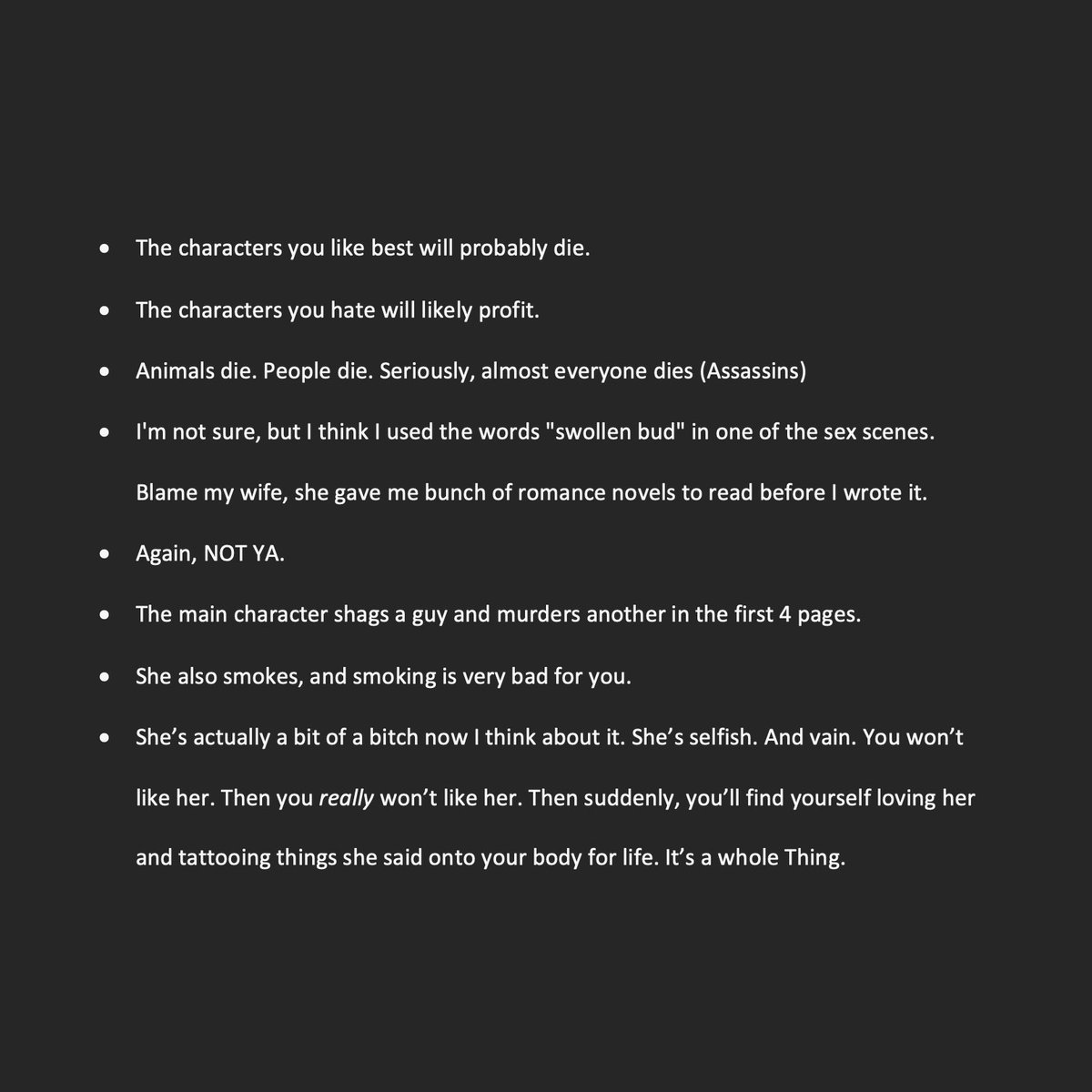 misterkristoff's tweet photo. Target are doing a fancy new edition of NEVERNIGHT and asked me for content warnings. 

🖤 https://t.co/JJ3Rva1abS