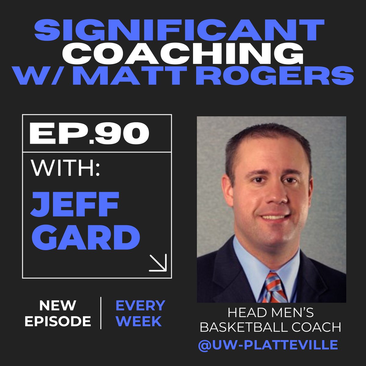 coachmattrogers's tweet image. 🏀 New Significant Coaching Podcast!
Jeff Gard (UW-Platteville MBB HC) joins to talk WIAC hoops, the impact of Jerry Petitgoue, & building great people through basketball.
🎧 Listen now → coachmattrogers.com/podcast
#D3Basketball #SignificantCoaching #WIAC #JeffGard #D3Coaching