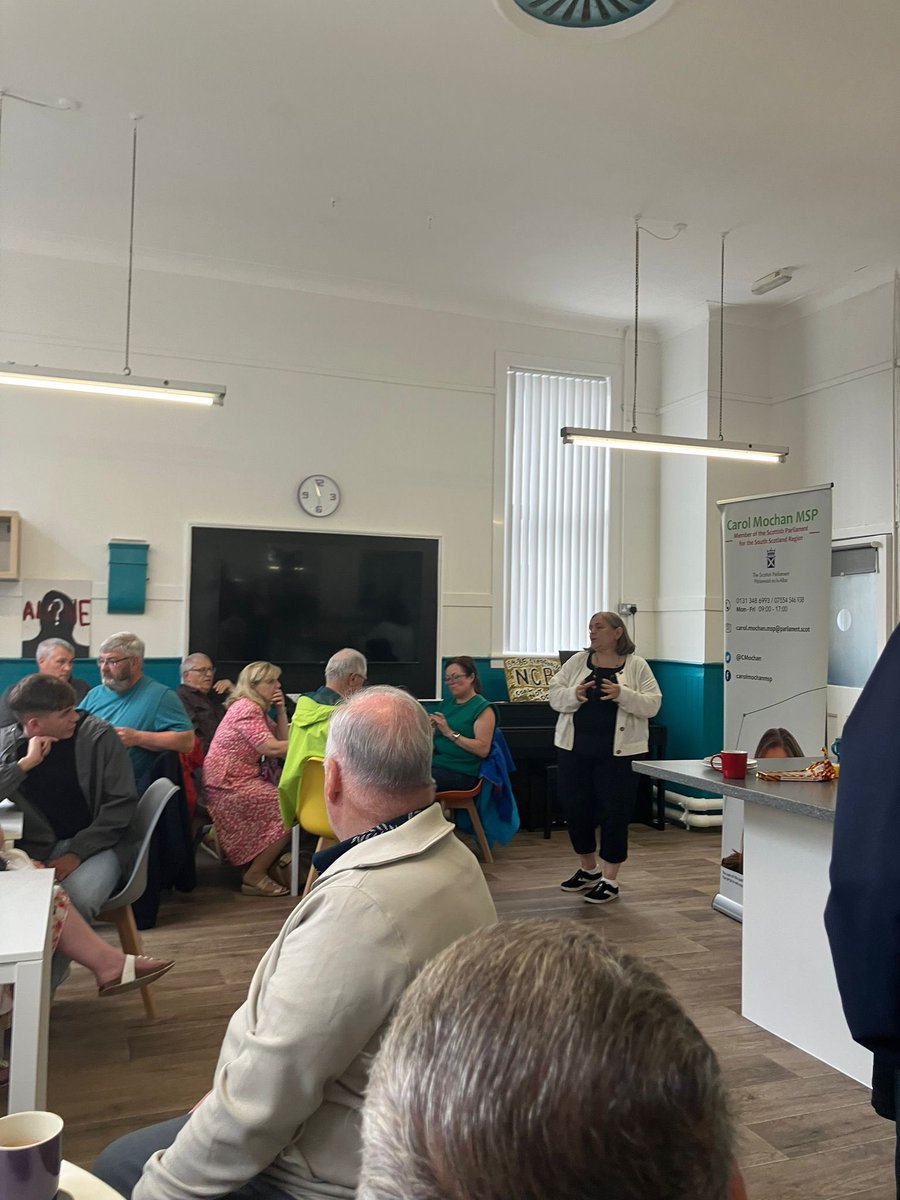 CMochan's tweet image. Last night I was delighted to host a community event at the Barrhill Community Centre. We had a look round The Baird Institute followed by an opportunity to see local art pieces and discuss access to art. A lot of the art work was thanks to The Nest a local recovery community.