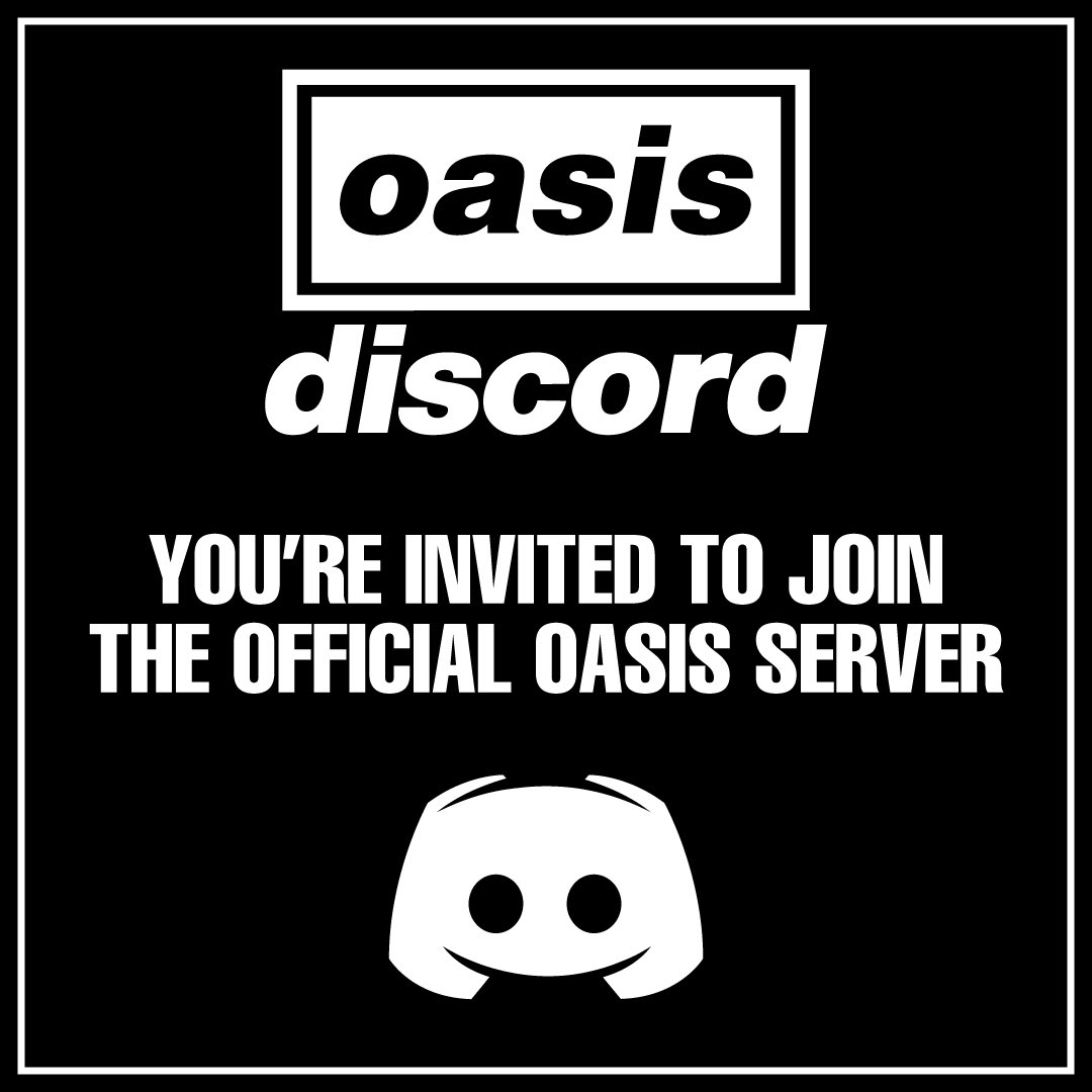 oasis's tweet image. Join the official Oasis Discord - Connect with the Oasis community, share photos and memories, take part in virtual events, exclusive giveaways, and chat all things Oasis Live '25 👉 discord.gg/oasisofficial