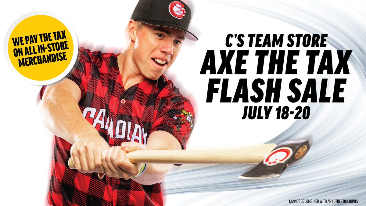 vancanadians's tweet image. 🪓 Slice the prices!
We’re axing the tax July 18–20 only at the C’s Team Store!