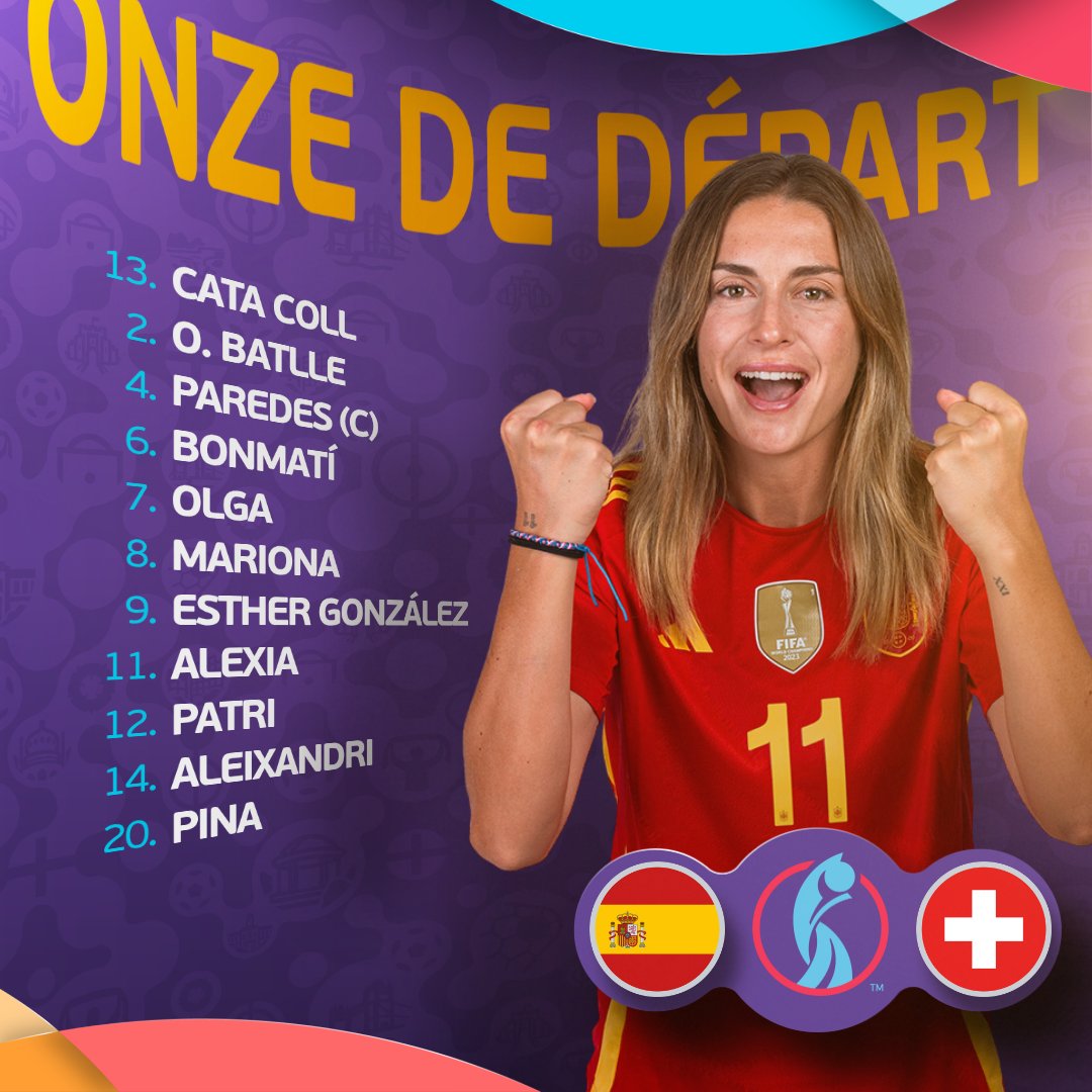UEFAcom_fr's tweet image. 🇪🇸 🇨🇭 Compos officielles 👀
#WEURO2025 | #ESPSUI | @nati_sfv_asf