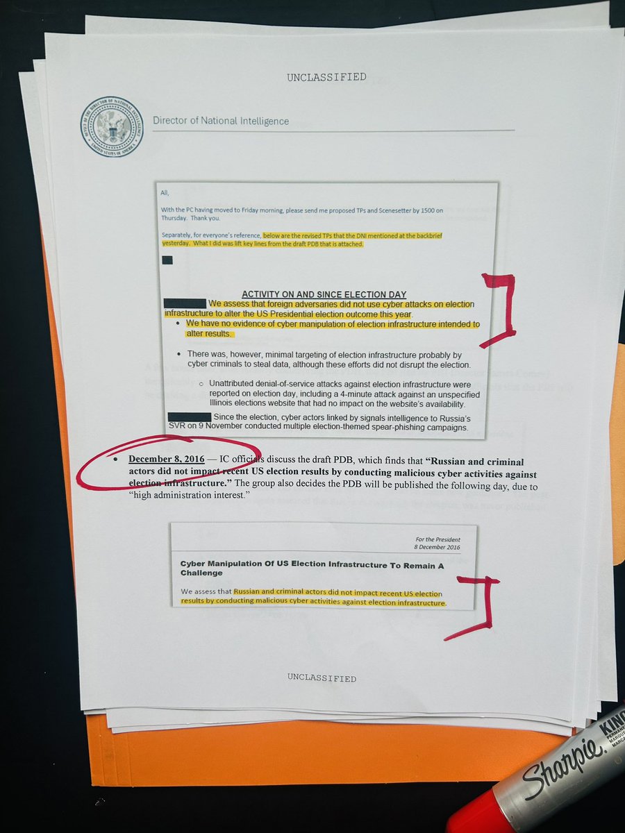 C__Herridge's tweet image. Breaking…
Newly declassified records from @DNIGabbard are additional, compelling evidence that the 2016 Russia Collusion narrative was not rooted in credible intelligence reporting, but manufactured to fit a preferred political narrative.
Gabbard has taken the rare and…