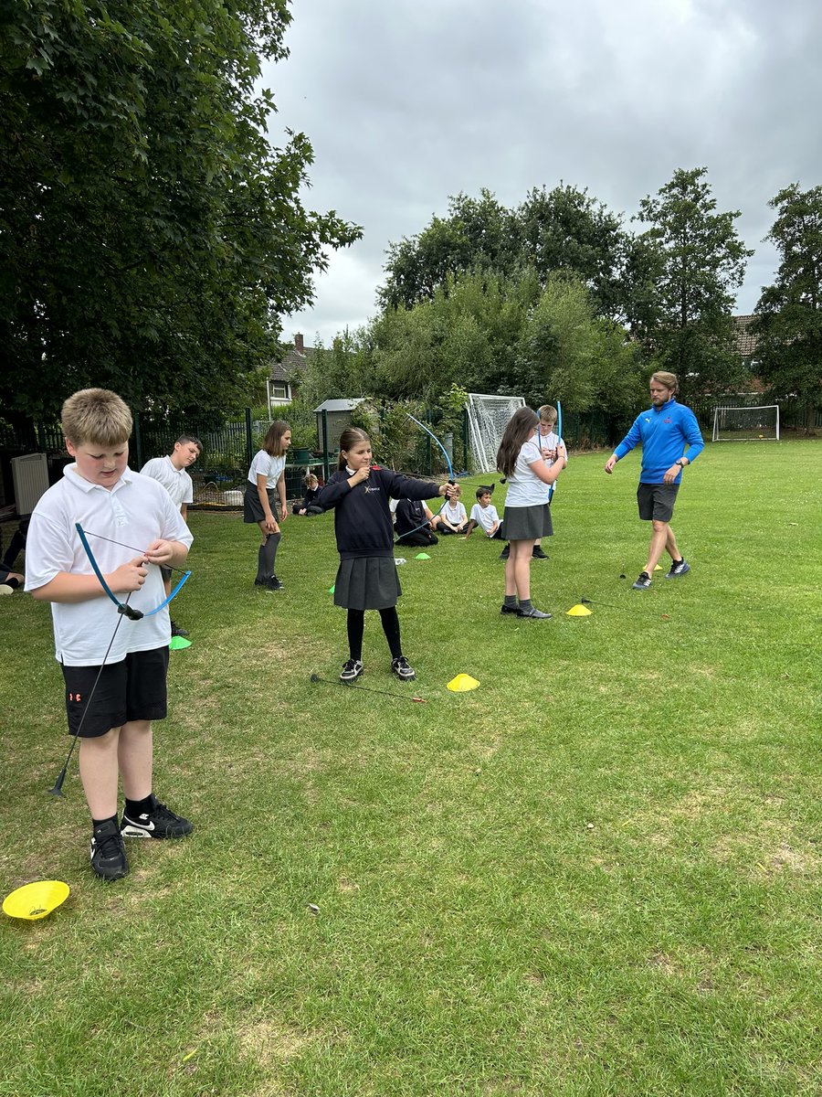 Year 5 have been practising their archery skills today. Xx 🏹 
<a href="/GrangeMissA/">GrangeMissA</a> 
<a href="/GrangeMrsMcG/">Mrs McGilloway</a>