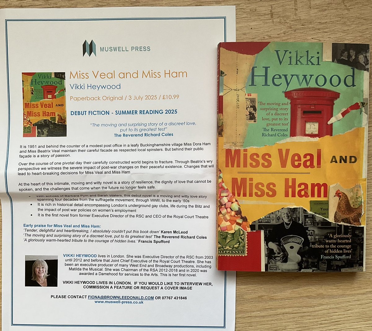 Lindahill50Hill's tweet image. Thank you so much @Brownlee_Donald for this super looking #MissVealAndMissHam by Vikki Heywood just released by @MuswellPress
muswell-press.co.uk/product/miss-v…