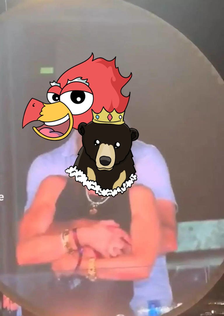 so what? just some friends hanging at a concert.