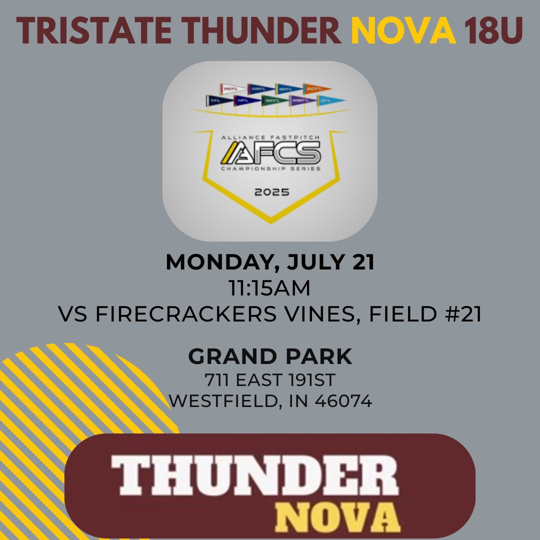 Last tournament of the summer season and it’s going to be a good one!! More games to be added to the schedule.