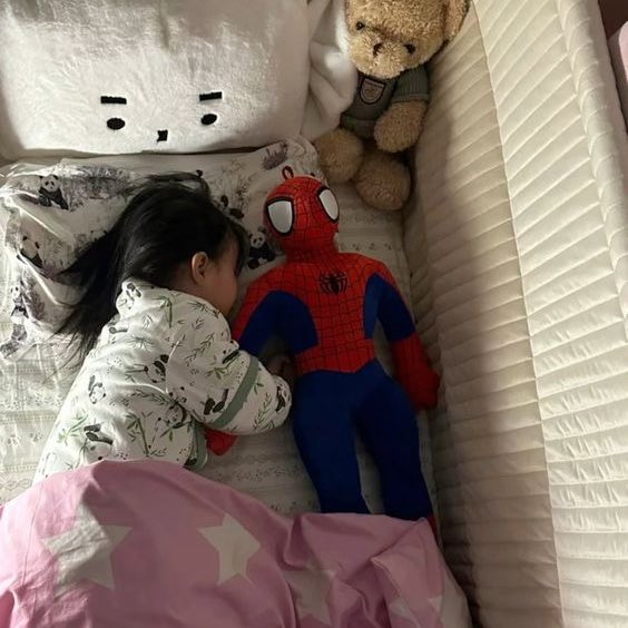 ㅤ

Pules banget tidur sambil gandeng boneka spiderman nya.

ㅤ