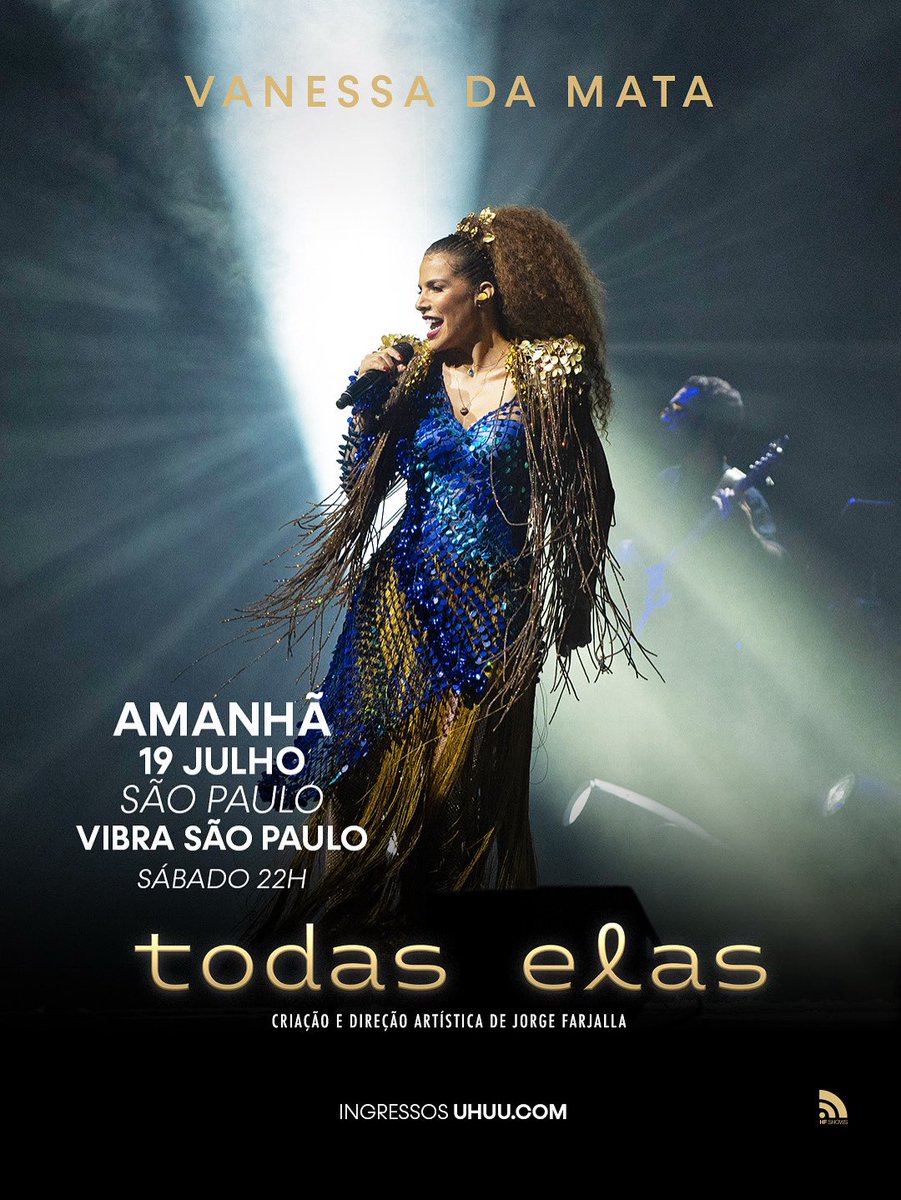 vanessadamata's tweet photo. 🫀🗡️🪩 É AMANHÃ, SÃO PAULO!!! Estreia paulistana da turnê #TODASELAS, neste sábado, dia 19, no @vibrasaopaulo!
🎫🎶Últimos ingressos à venda! Corra para garantir no site @uhuuoficial ou na bilheteria do @vibrasaopaulo.
Esperamos vocês! Vai ser lindo!! https://t.co/Igpc8bvua6
