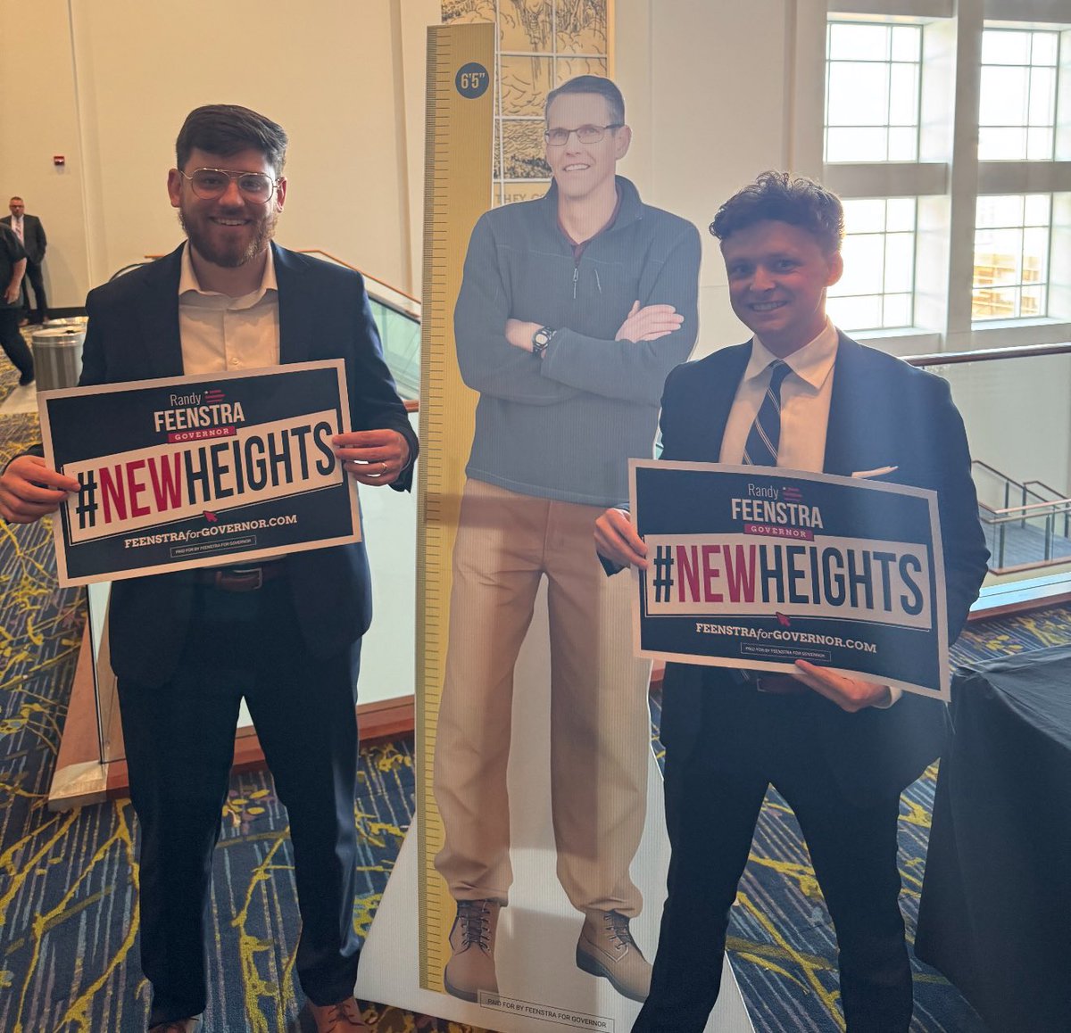 RandyFeenstra's tweet image. I’m bummed that I couldn’t make it to the @IowaGOP Lincoln Day Dinner in Des Moines last night, but fortunately, we had a backup plan!
Together, we will take Iowa to new heights!