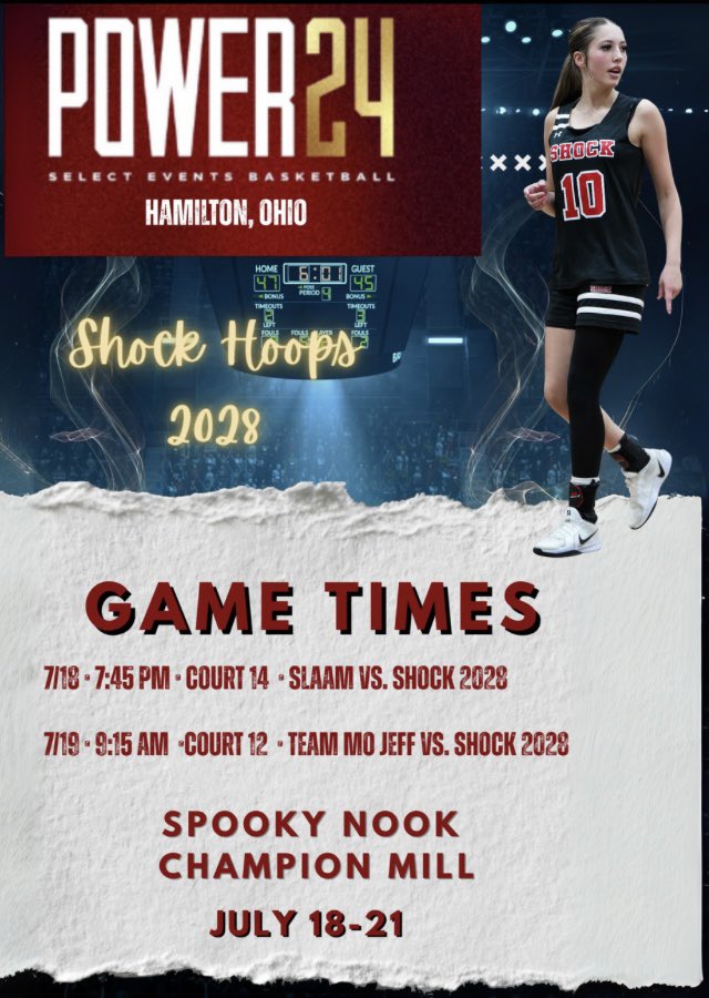 Olivia Hughes (@o_hughes2028) on Twitter photo Games start tonight against tough competition! <a href="/SelectEventsBB/">Select Events Basketball</a> <a href="/snschampionmill/">Spooky Nook Sports Champion Mill</a> <a href="/CoachRubyD/">Ruben Diaz</a> <a href="/Coach_Nik15/">Nik</a> <a href="/PGHArkansas/">Prep Girls Hoops Arkansas</a> <a href="/Alma_girlsbball/">Lady Airedale 🏀</a> Games start tonight against tough competition! <a href="/SelectEventsBB/">Select Events Basketball</a> <a href="/snschampionmill/">Spooky Nook Sports Champion Mill</a> <a href="/CoachRubyD/">Ruben Diaz</a> <a href="/Coach_Nik15/">Nik</a> <a href="/PGHArkansas/">Prep Girls Hoops Arkansas</a> <a href="/Alma_girlsbball/">Lady Airedale 🏀</a>