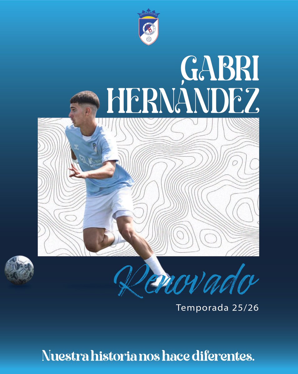 Juvenil Interinsular | ✍🏽 Gabri Hernández renueva su compromiso con el CD Doramas y continuará vistiendo nuestros colores la próxima temporada.🩵🤍