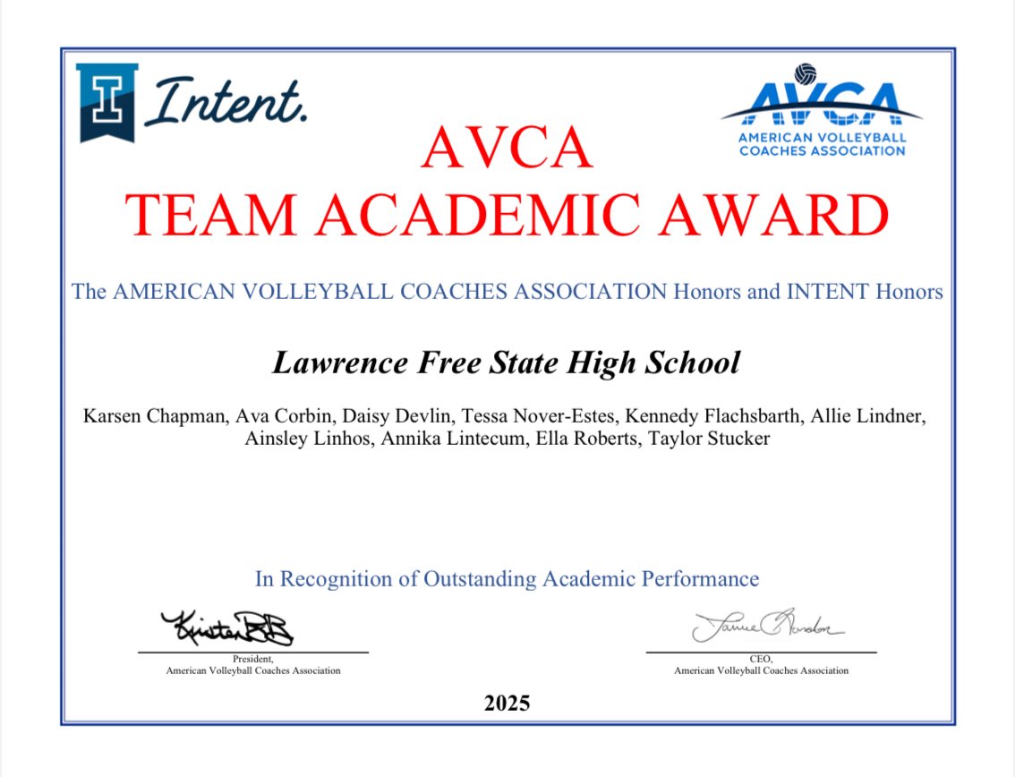 Setting the standard in the classroom as well 💚🏐💚 #fsvbfamily