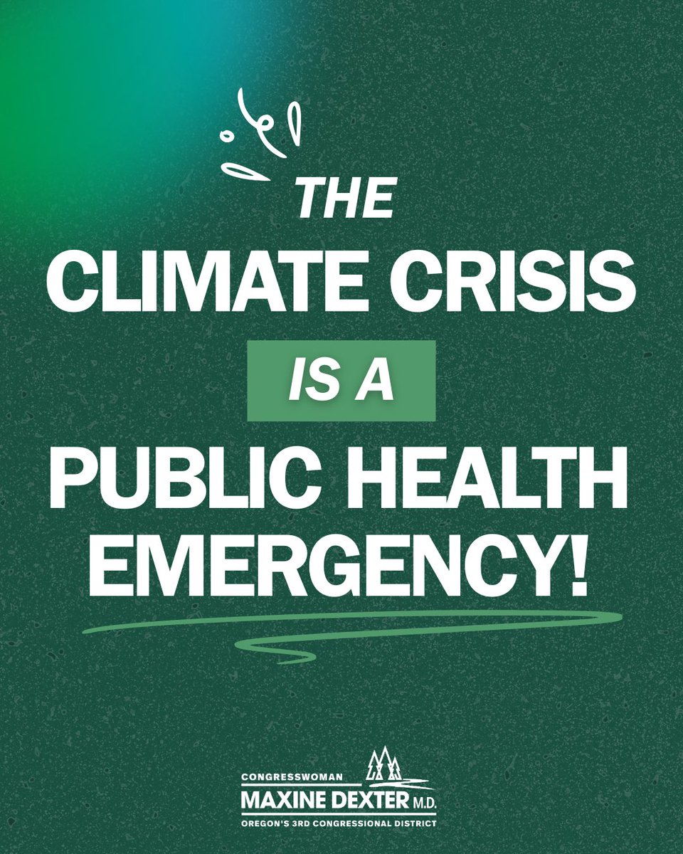 RepDexterOR's tweet image. The climate crisis is making us sick.
I introduced the Climate Health Emergency Act, directing the Secretary of Health and Human Services to declare the climate crisis a public health emergency.
From choking wildfire smoke to toxic water and disease, the climate crisis is…