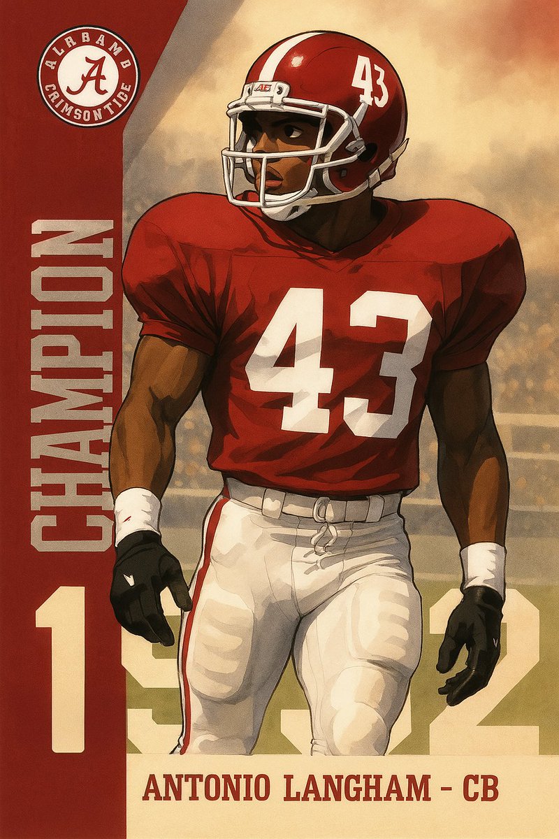 RayMcDuffie11's tweet image. Today is 43 Days until Alabama Football takes on Florida St.! Today I’m honoring Mr. Langham from the 1992 National Championship team! @AlabamaNati0n
Antonio Langham
Position: CB
Height: 6-0
Weight: 181
Class: Graduate
Hometown: Town Creek,AL.
High School: Hazlewood