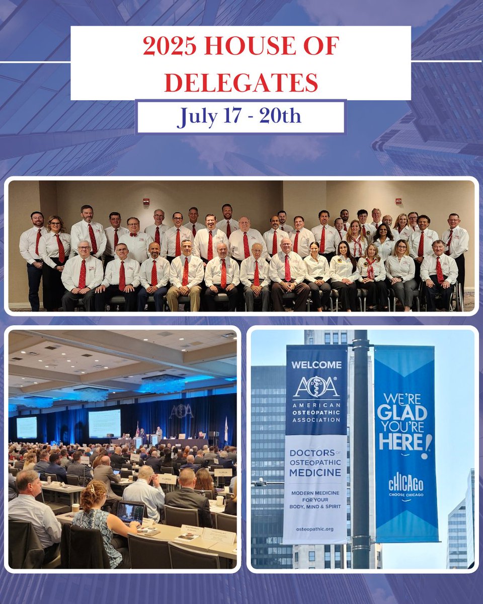 Thank you to our Florida Delegates &amp; Student Delegates who are representing FOMA in Chicago for the 2025 AOA House of Delegates!
