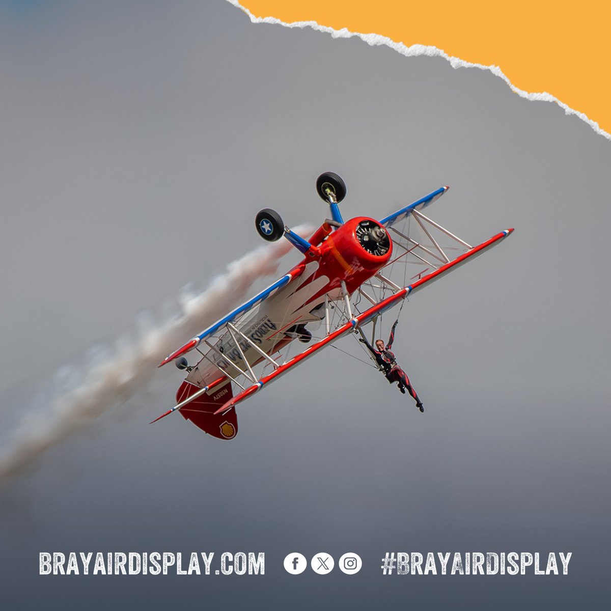 BrayAirShow's tweet image. From next-gen jetliners to daring wingwalkers, our lineup is packed with aerial superstars!
📅 Sat, Aug 02
🎢 Ground Entertainment from noon
✈️ Airshow at 3 pm
ℹ︎ ➜ brayairdisplay.com
#SummerInBray #LoveBray #BrayAirDisplay #BAD2025
