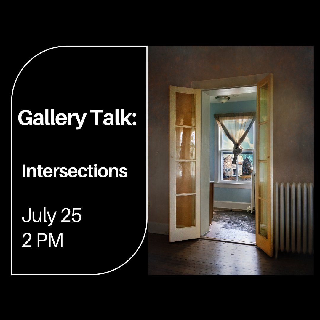 Next Friday, July 25th at 2 PM come down to the AU Museum for a gallery talk with the artist and curator of the show Intersections.