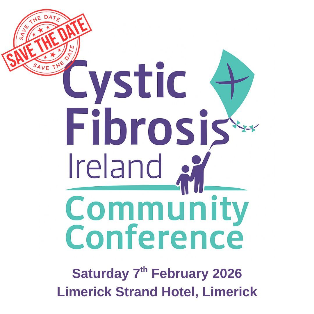 📢 Calling all CFI Members 📢 
‼️ SAVE THE DATE‼️ 
The Cystic Fibrosis Conference returns on the 7th February 2026 in The Limerick Strand Hotel. Join us for a day of information, education, and connection ℹ️, and a night of dinner, dancing, and celebration of the CF Community 🎉
