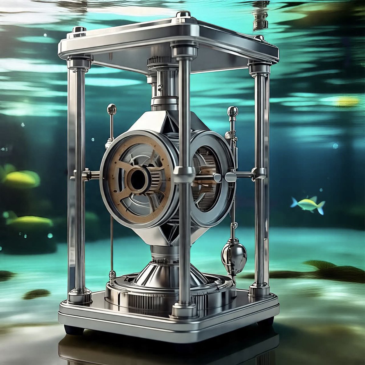 Dragonmaurizio's tweet image. The WITT pendulum generator converts various forms of motion into electric power. The device exploits two pendulum swing in response to an external oscillating motion, their movement is translated into a circular motion by a set of mechanical gears that turns a flywheel in one…