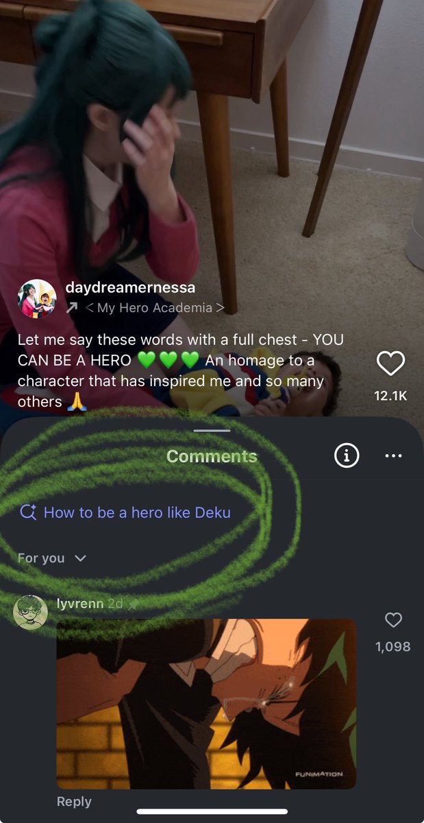 daydreamernessa's tweet image. “How to be a hero like Deku”
💚🥹💚🥹💚🥹💚🥹💚🥹💚
The search is even validating Deku being a hero I about cried seeing it!!!