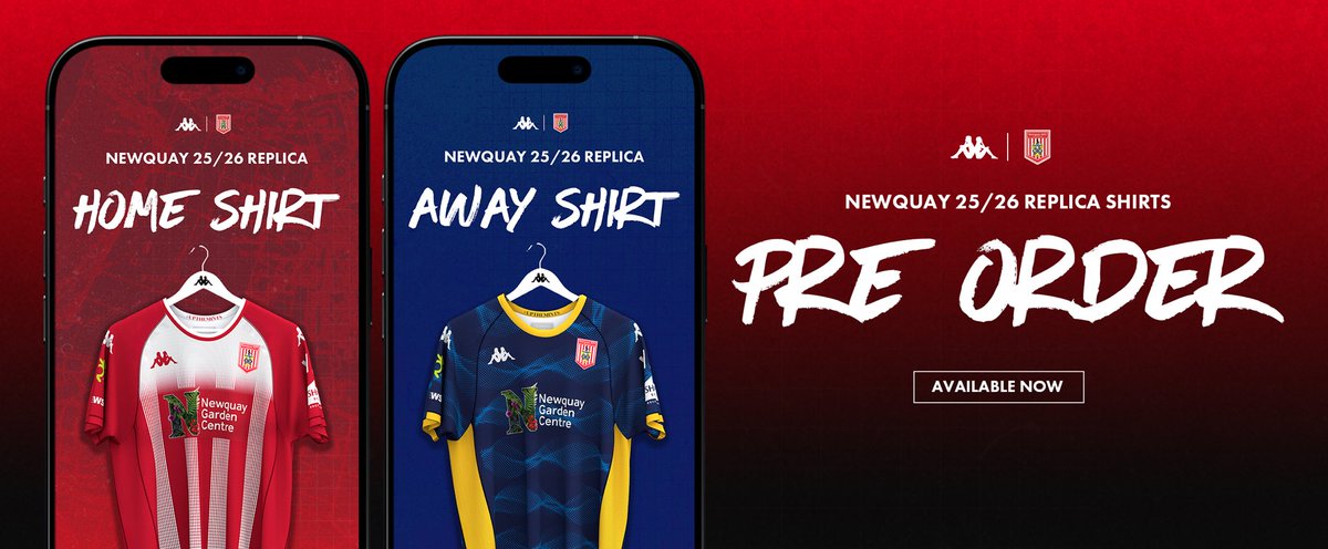 𝑪𝒍𝒖𝒃 𝑺𝒉𝒐𝒑!🔥 

Newquay AFC is proud to announce that our brand-new club shop is now live!! 

🛒 Purchase your merchandise at: qclubs.shop/collections/ne…

#UpTheMints🔴⚪️