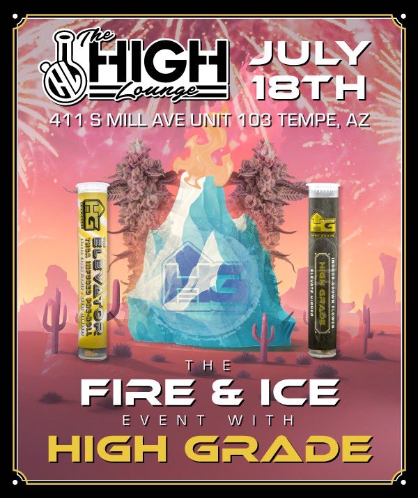 TheHIGHLoungeX's tweet image. GIVEAWAY ALERT‼️

HIGH Grade Cannabis is SMOKING OUT THE MEMBERS‼️  They have a new strain they are launching and TONIGHT you’ll get to try it first‼️

GIVEAWAY;  We need help finding Arizona Smokers..  share this and tag a friend below.. we’re giving away a VIP TABLE‼️Till 4:20p
