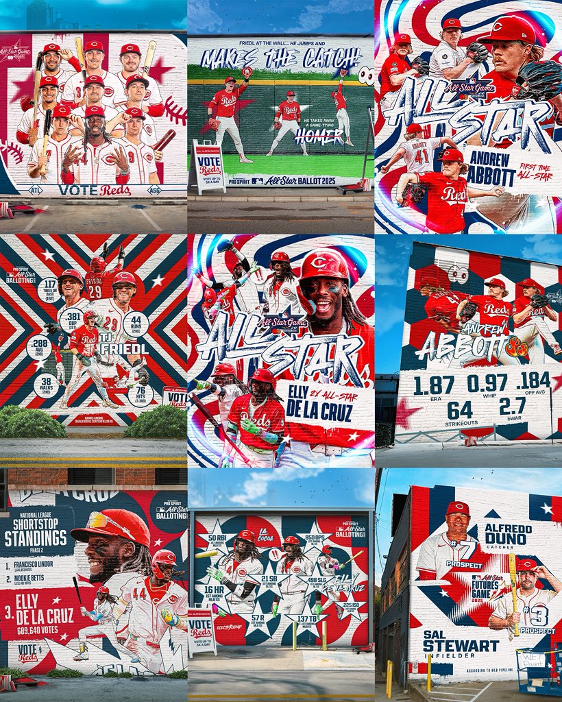 Inspired by the vibrant street art of Atlanta

<a href="/Reds/">Cincinnati Reds</a> 2025 All-Star Branding 🎨