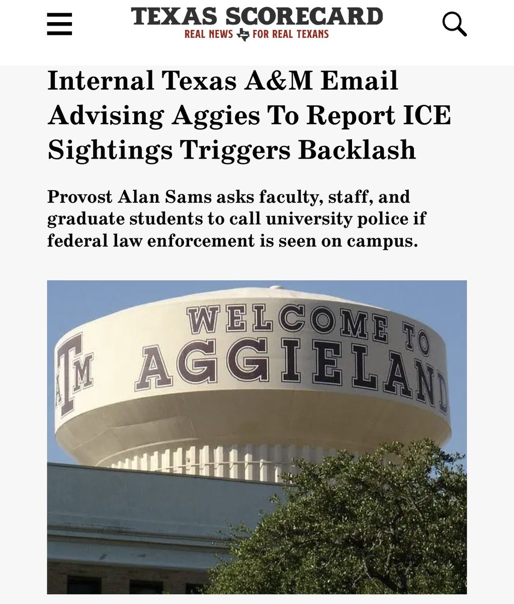 Michael Quinn Sullivan 🇺🇸 (@mqsullivan) on Twitter photo Illegal aliens at <a href="/TAMU/">Texas A&M University</a> are an affront to the Aggie Code of Honor. They cheat our immigration laws, lie about their status, and steal seats that should go to citizens.
Now we learn A&M officials are tolerating illegals on campus, and urging others to protect them from ICE.
What Illegal aliens at <a href="/TAMU/">Texas A&M University</a> are an affront to the Aggie Code of Honor. They cheat our immigration laws, lie about their status, and steal seats that should go to citizens.
Now we learn A&M officials are tolerating illegals on campus, and urging others to protect them from ICE.
What