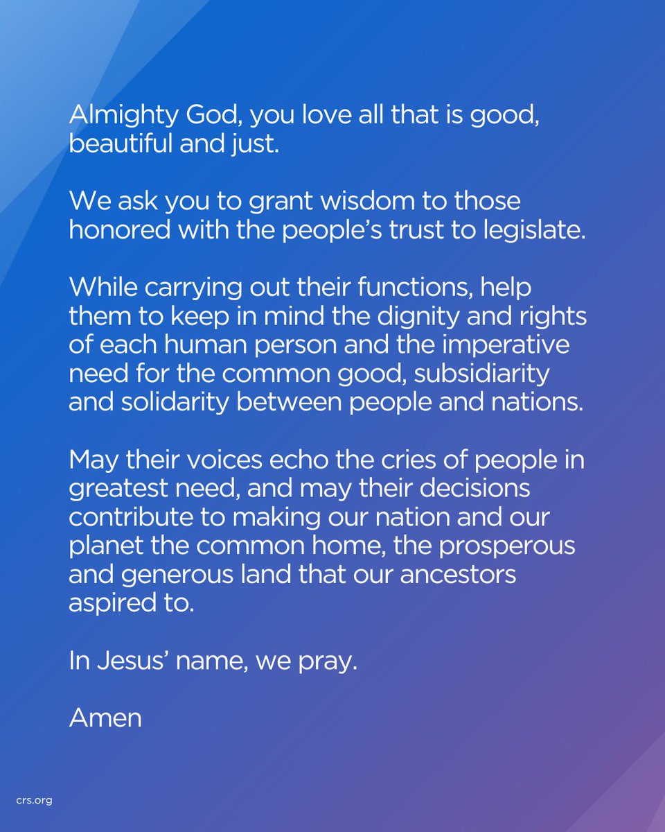 CatholicRelief's tweet image. Today, Congress approved the White House’s request to rescind roughly $8B in funding for international aid. Please join us in prayer as we lift up the needs of our sisters and brothers and ask God to grant wisdom to our legislators to uphold the life and dignity of all people.
