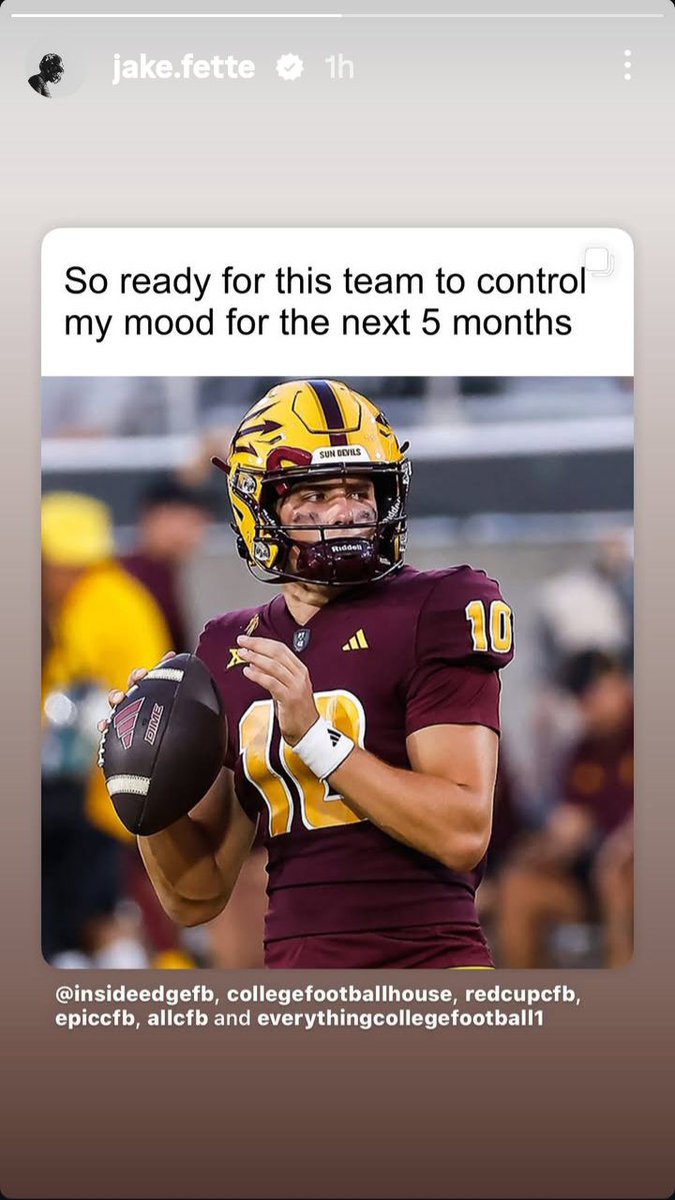 PHNX Sun Devils (@phnx_sundevils) on Twitter photo Arizona State quarterback commit <a href="/jake_fette1/">Jake Fette</a> is just like the rest of Sun Devil nation 🤣 Arizona State quarterback commit <a href="/jake_fette1/">Jake Fette</a> is just like the rest of Sun Devil nation 🤣