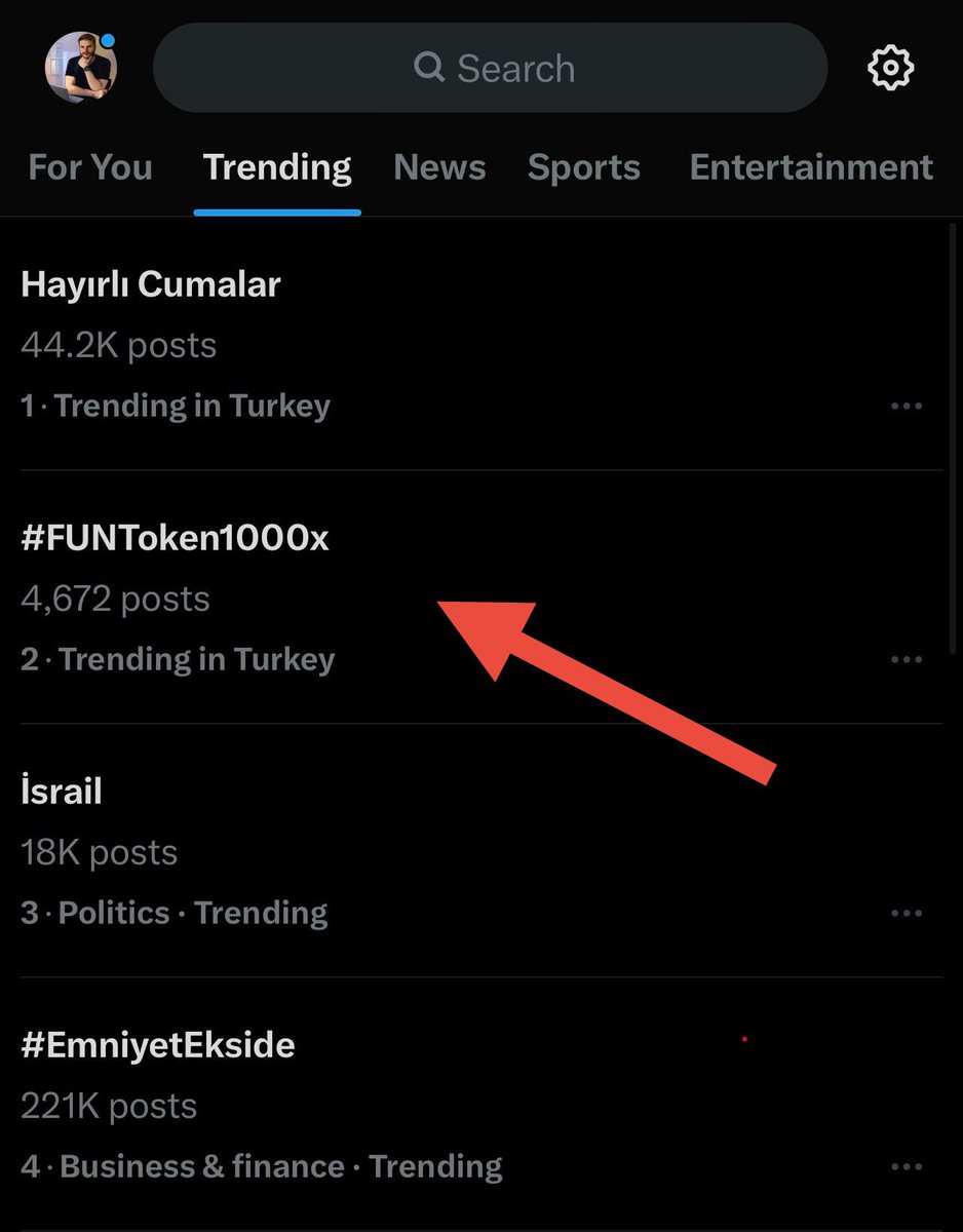 $FUN is trending on Rank1 X !
every country !

US UK Germany Brazil 
India, Turkey, Singapore Dubai

No1 ✔️🔥🚀

#FUNToken1000x 👀🚀🚀🚀
<a href="/FUNtoken_io/">FUNToken</a>